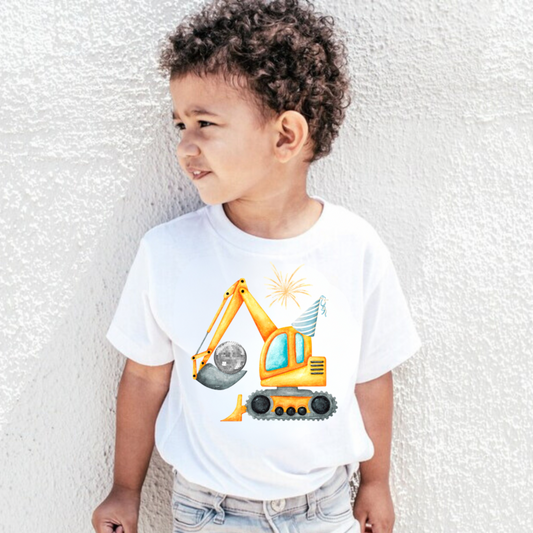 NEW YEAR CONSTRUCTION TRUCK -  Youth & Toddler Short or Long Sleeve Shirt