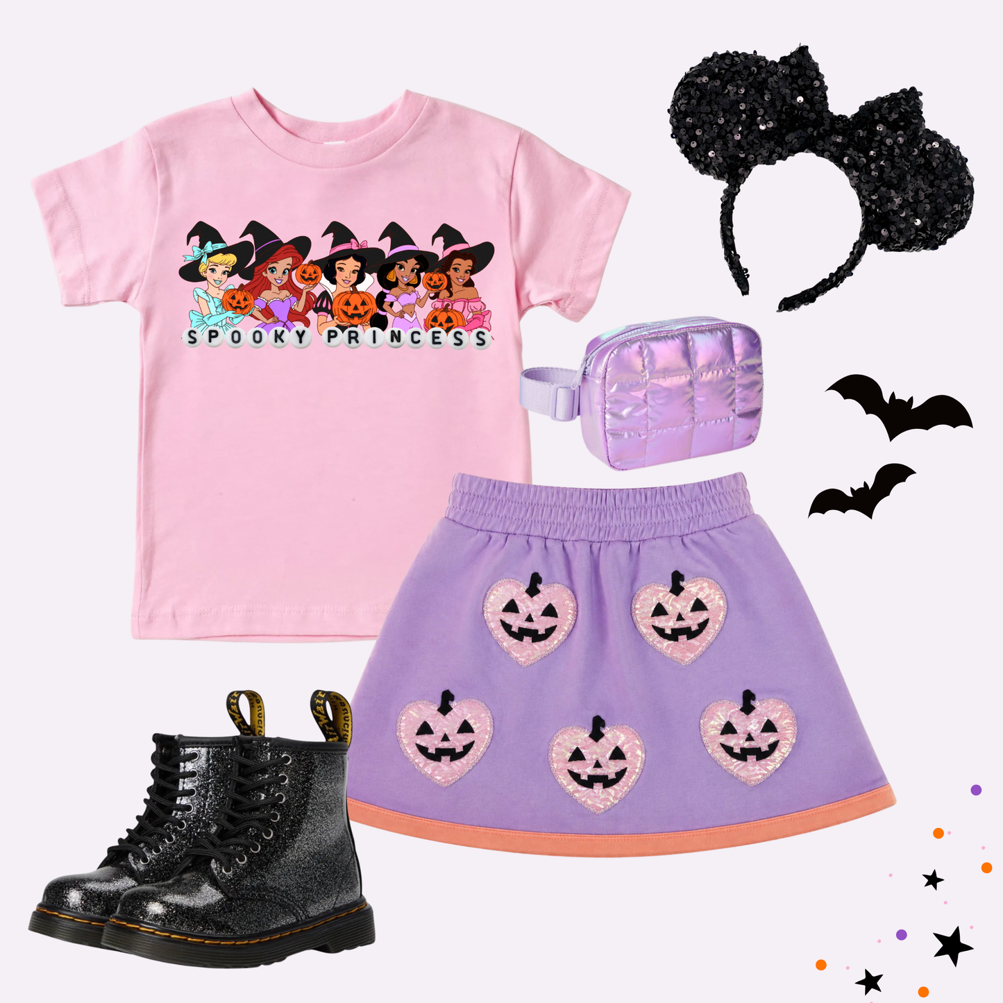 Spooky Princess HALLOWEEN Magical Theme Park Halloween Kids Shirt | Toddler & Youth Sizes