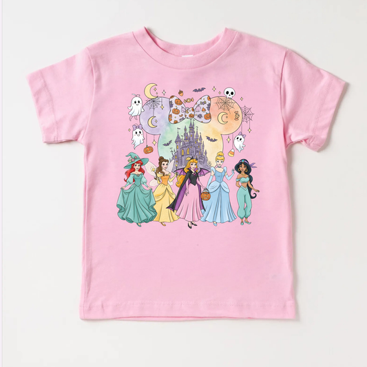 Castle Princesses HALLOWEEN Magical Theme Park Halloween Kids Shirt | Toddler & Youth Sizes