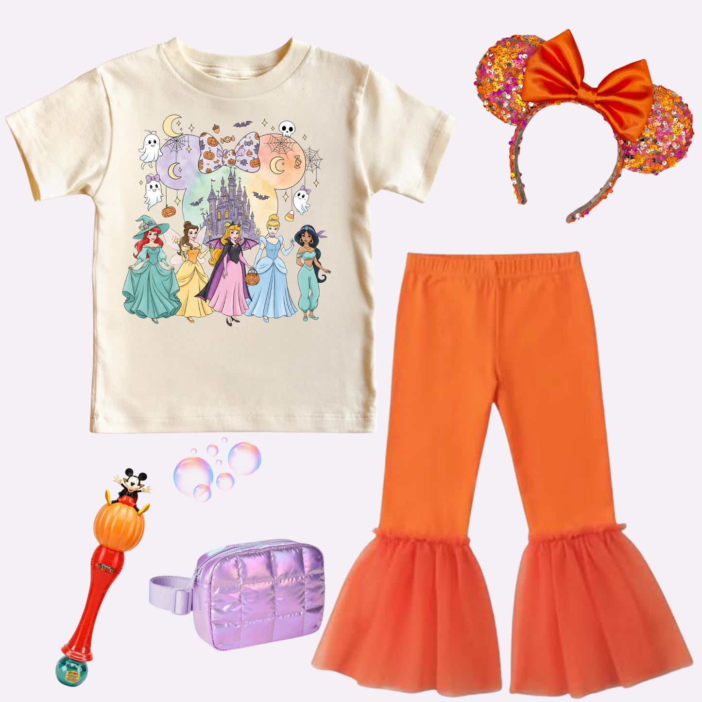 Castle Princesses HALLOWEEN Magical Theme Park Halloween Kids Shirt | Toddler & Youth Sizes