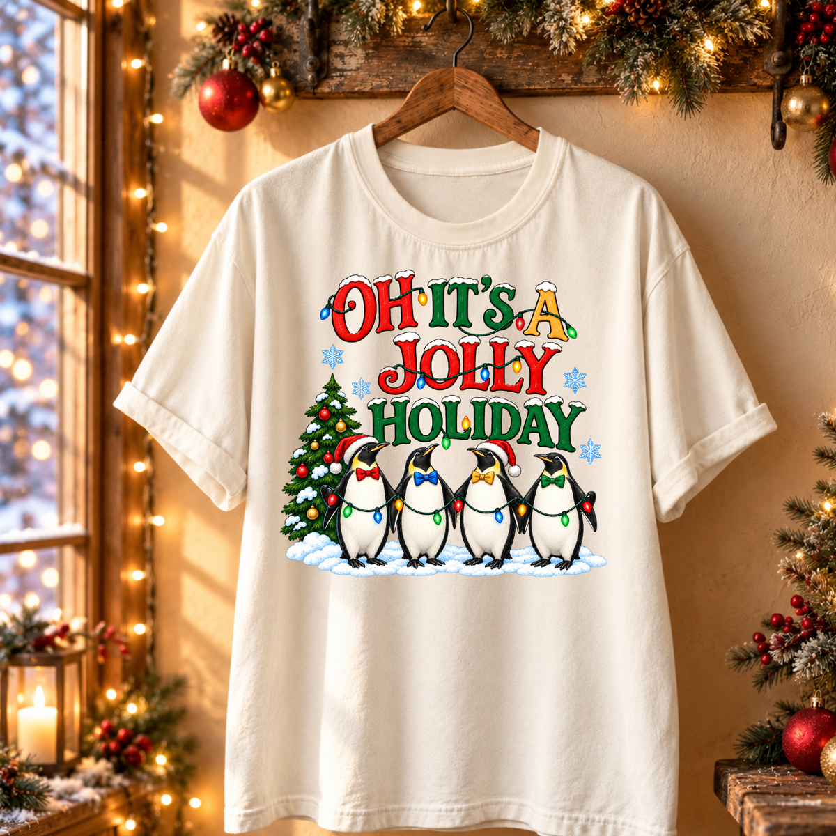 ITS A JOLLY HOLIDAY Magical Christmas Party Shirt | Comfort Colors Holiday Tee | Theme Park Christmas Shirt