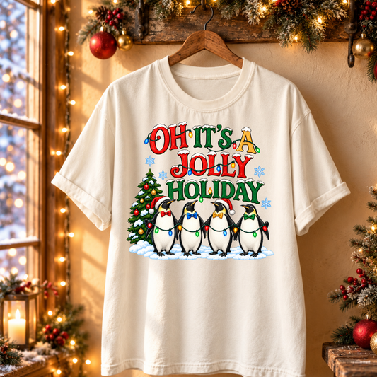 ITS A JOLLY HOLIDAY Magical Christmas Party Shirt | Comfort Colors Holiday Tee | Theme Park Christmas Shirt