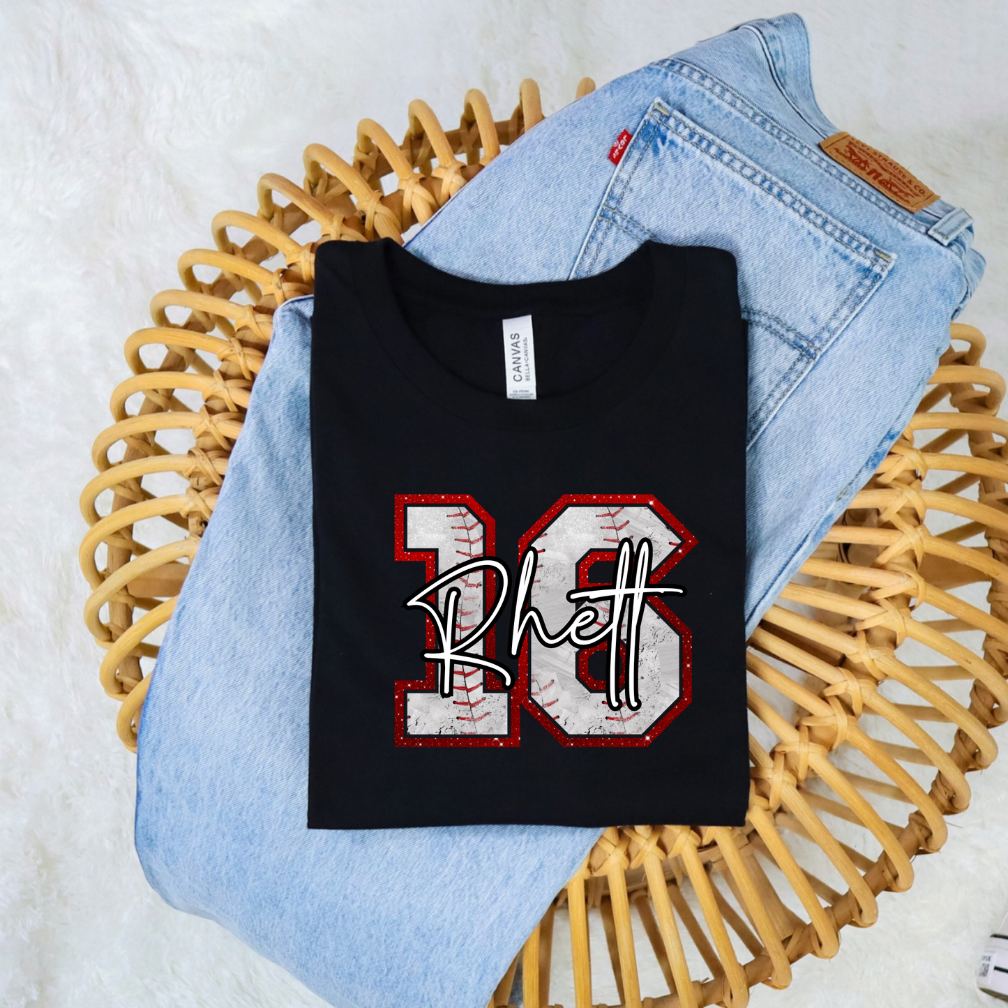 Custom Baseball Number Shirt