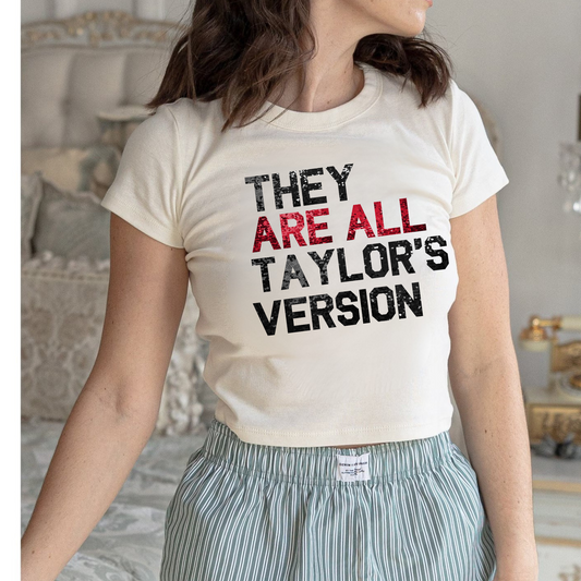 They Are All TV Crop Top