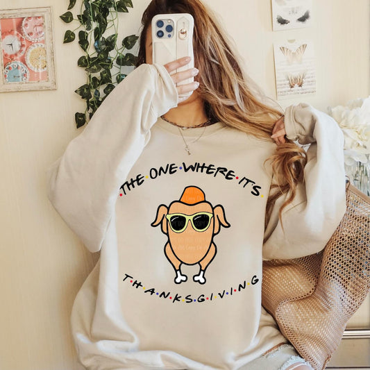 Funny Thanksgiving Crewneck Sweatshirt