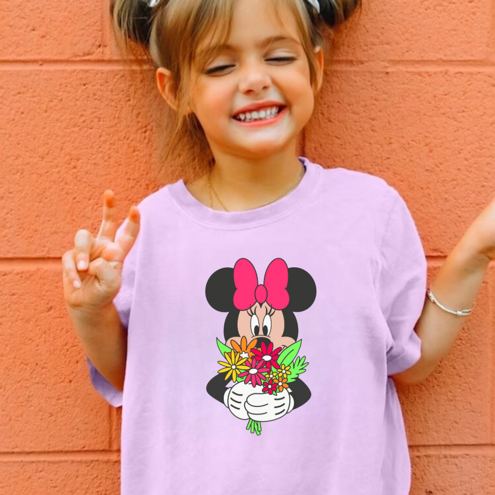 Flower Mouse Shirt for Girls