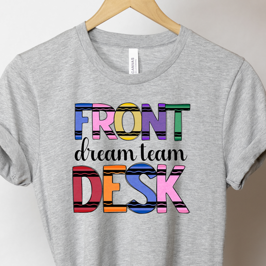 Front Office School Staff Shirt | Funny School Office Tee | Attendance Clerk Registrar Gift | Bella Canvas