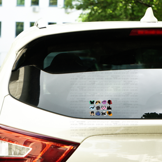 12 E-R-A-S  Car Decal 6” wide