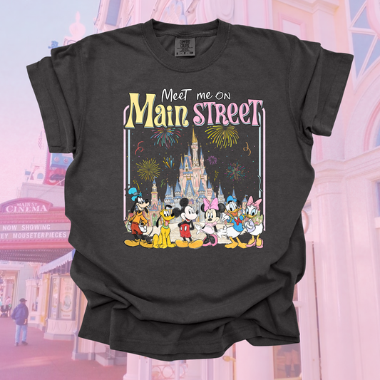 Meet Me On Main Street Shirt, Magic Trip Outfit, Comfort Colors Tee, Park Day Outfit, Vacation Gift for Women Moms