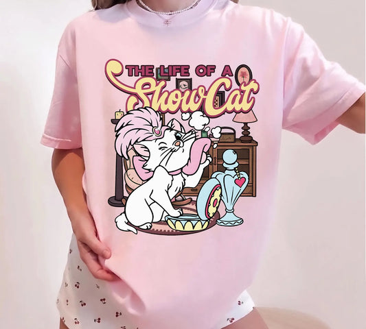LIFE OF A SHOWCAT TANK OR TEE - COMFORT COLORS - MAGICAL PARK DAY VACATION TOP