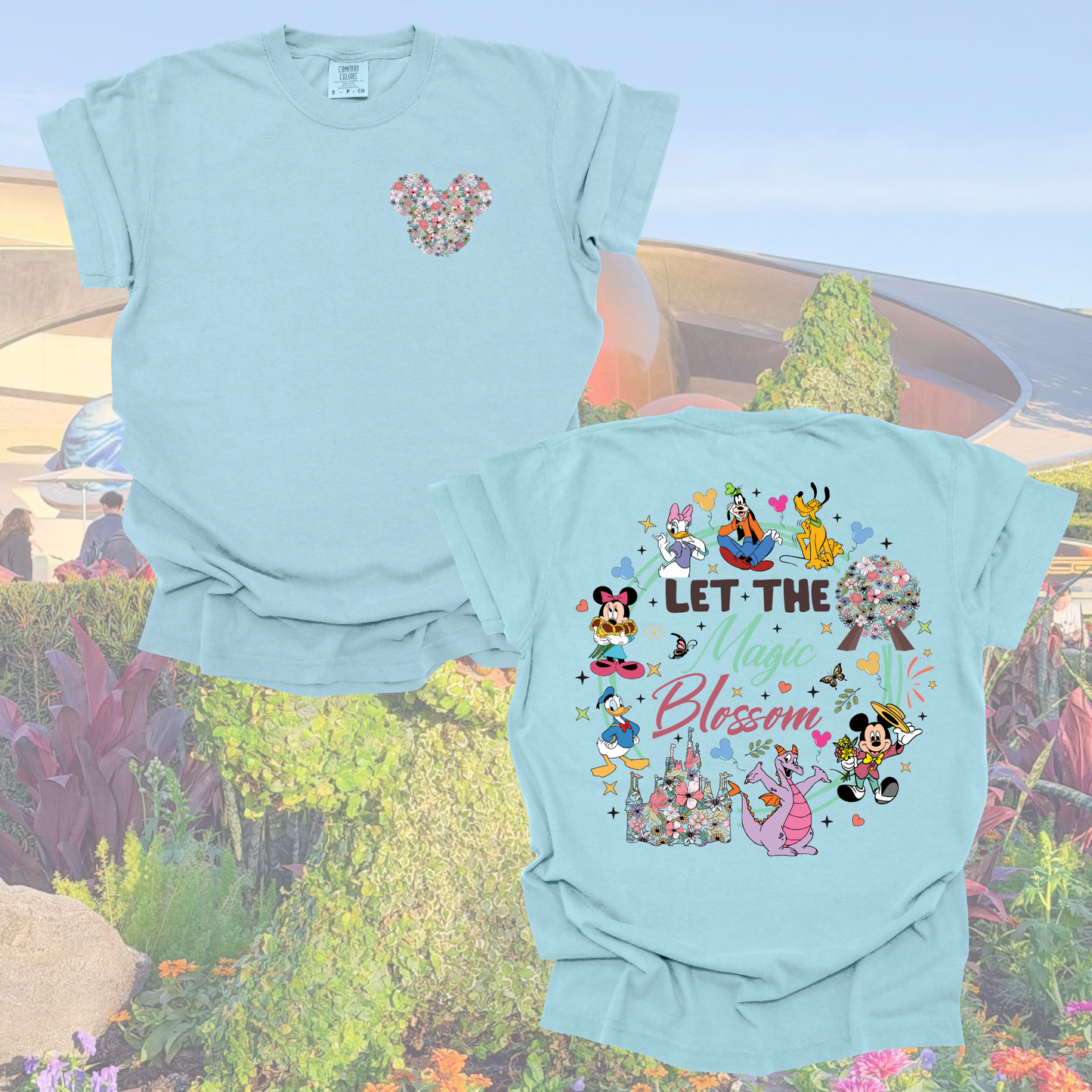 Let the Magic Blossom Shirt – Spring Festival Outfit, Flower Garden Trip Tee, Comfort Colors Youth & Adult, Gift for Women Moms Girls