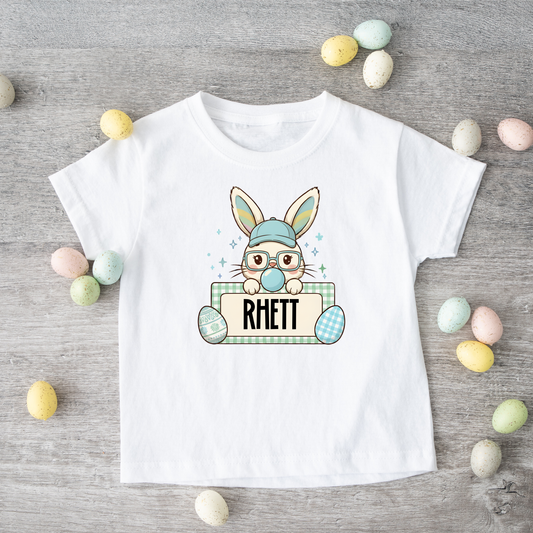 Personalized Boys Easter Shirt with Name | Custom Easter Outfit for Boys | Easter Egg Hunt Shirt | Spring Bunny Tee | Gift for Boys