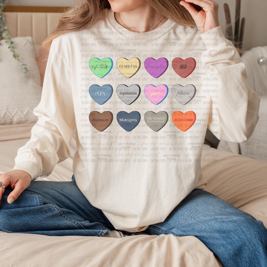Album Hearts - Comfort Colors Short & Long Sleeve