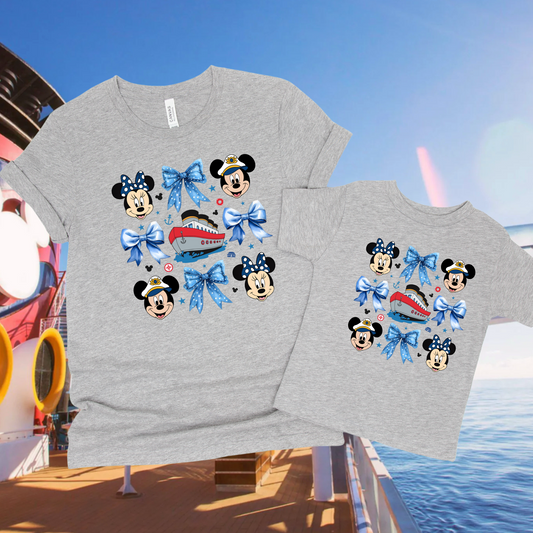 Coquette Bow Cruise Shirt for Adults and Kids