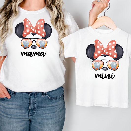 Mama and Mini Matching Shirts for Family Vacation | Mom and Kid Park Day Outfit | Comfort Colors Matching Set