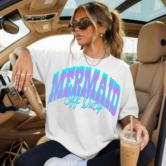 MERMAID OFF DUTY - $20 COMFORT COLORS NEON SUMMER SALE