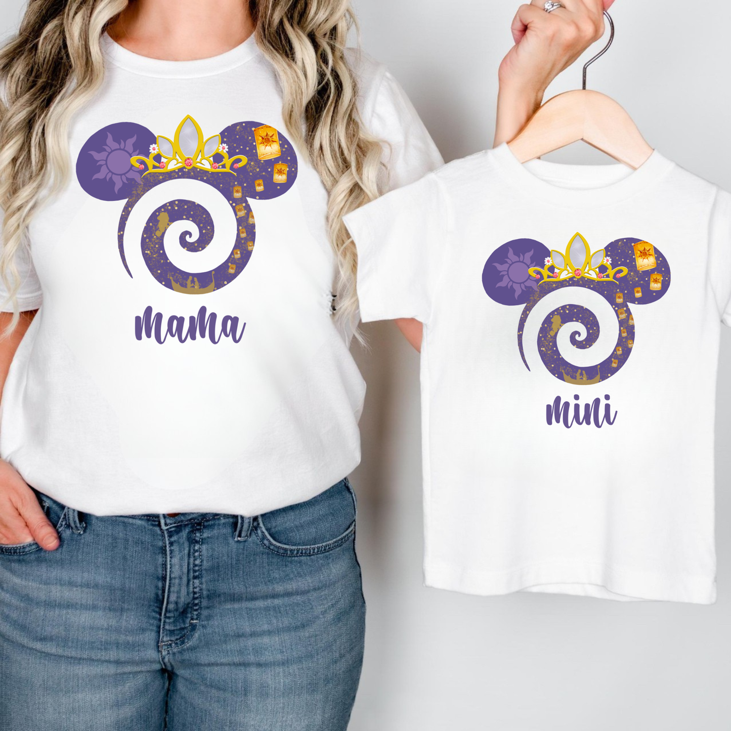Mama and Mini Matching Shirts for Family Vacation | Mom and Kid Park Day Outfit | Comfort Colors Matching Set