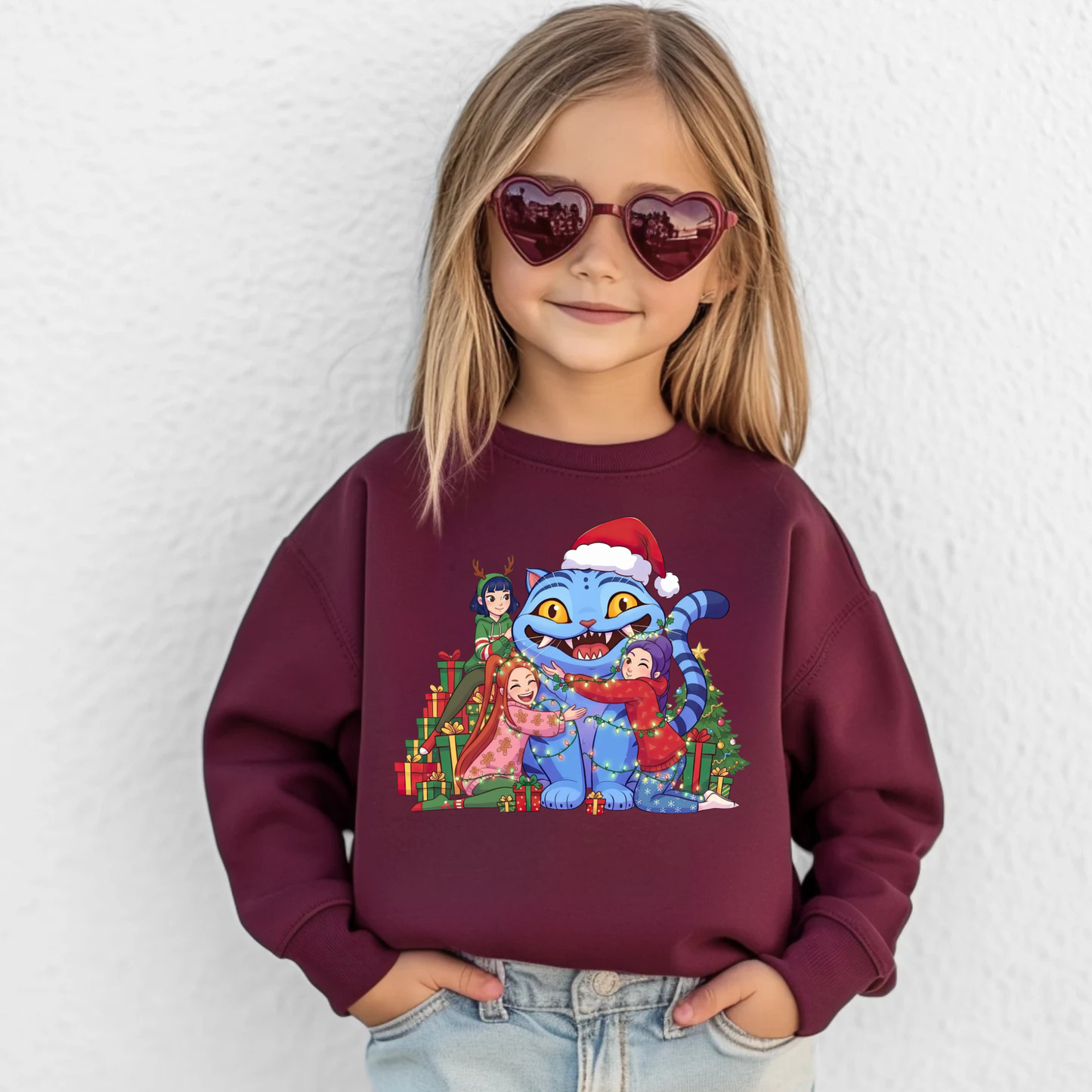 K-pop Christmas Sweatshirt Design 2 for Youth and Adults - Black Friday Sale
