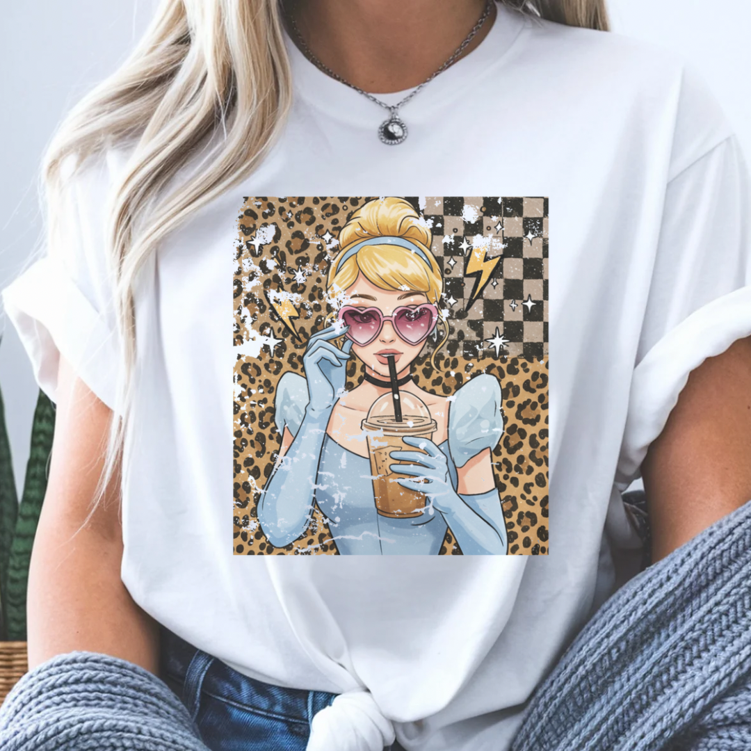 PRINCESS CINDY COFFEE SHIRT