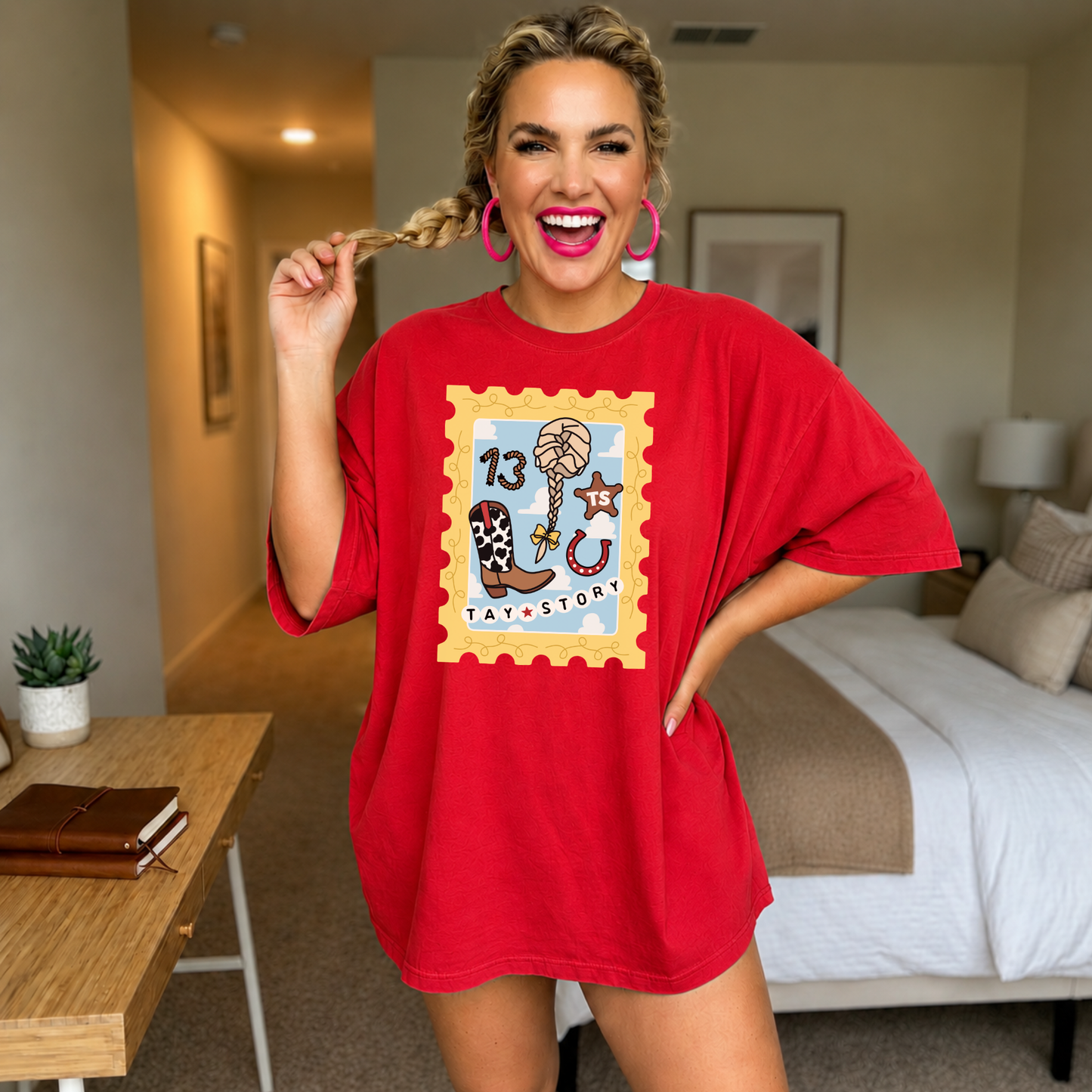 TAY STORY 13 STAMP TANK OR TEE - COMFORT COLORS - MAGICAL PARK DAY VACATION TOP