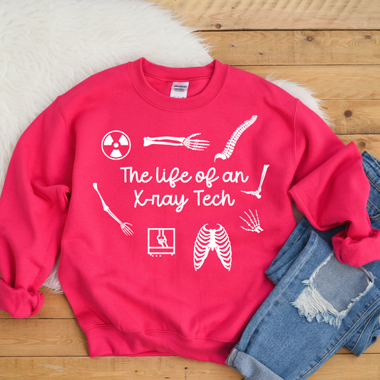 X-Ray Tech Sweatshirt for Women | Cozy Radiology Crewneck | X Ray Technician Gift