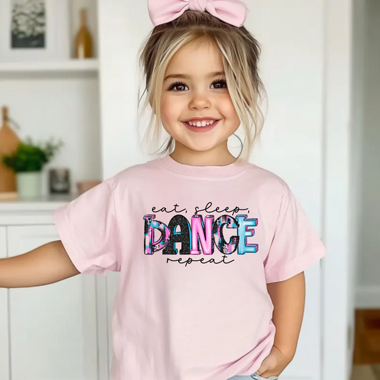 Eat Sleep Dance Repeat Shirt for Girls