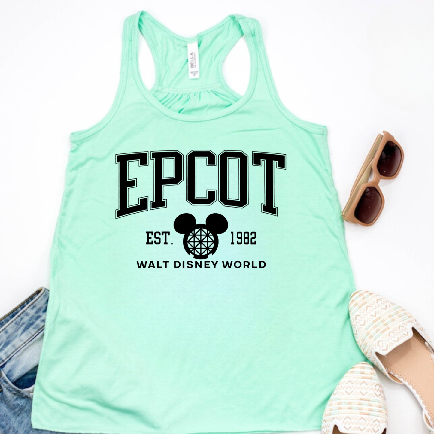 WORLD Park Racerback Tank for Women – Lightweight Vacation Graphic Tank