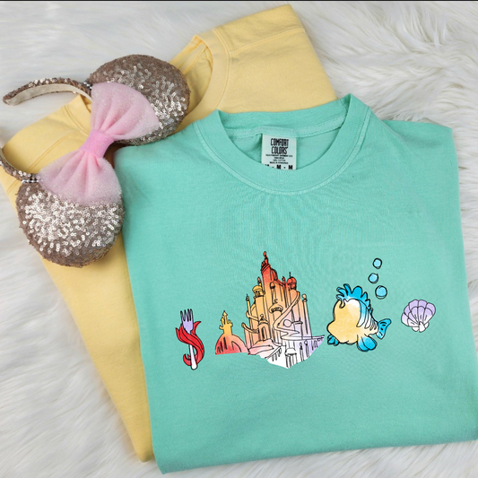 Mermaid Watercolor Shirt