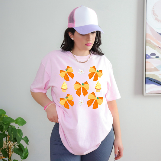 ORANGE BIRD BOWS SHIRT - Youth & Adult Sizes