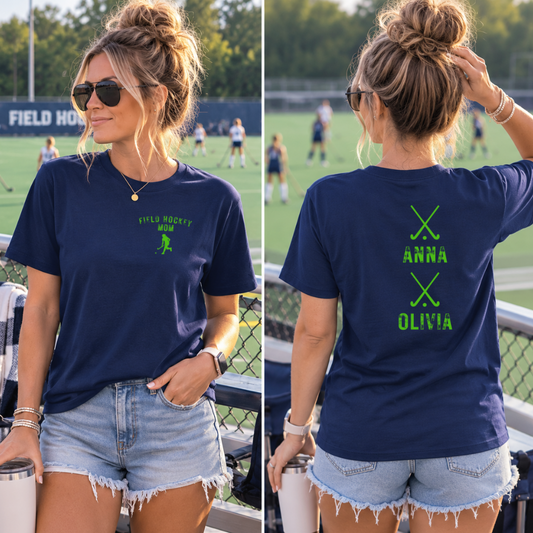 Field Hockey Mom Custom Player Name Shirt | Personalized Field Hockey Mom Tee | Multiple Players
