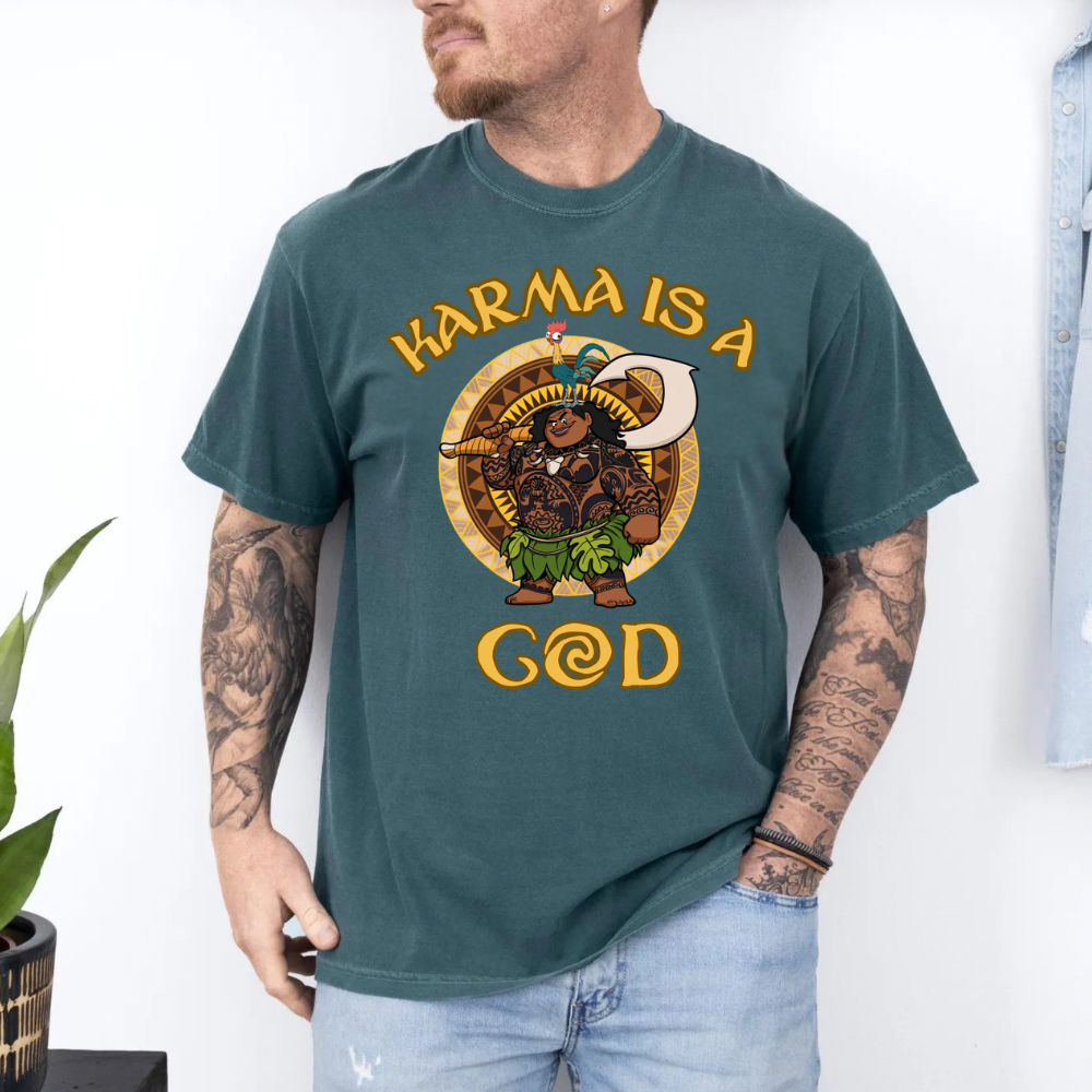 KARMA IS A GOD SHIRT  | Cozy Park Day Shirt