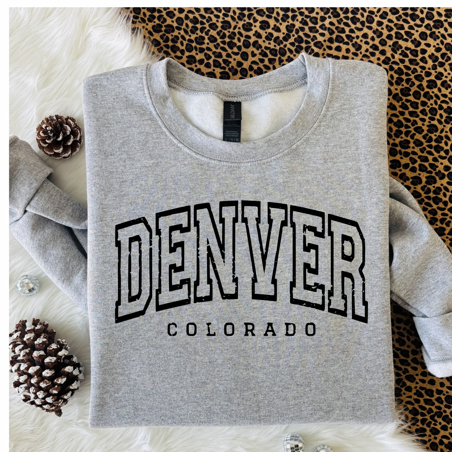 Denver Colorado Sweatshirt | Retro City Crewneck for Women