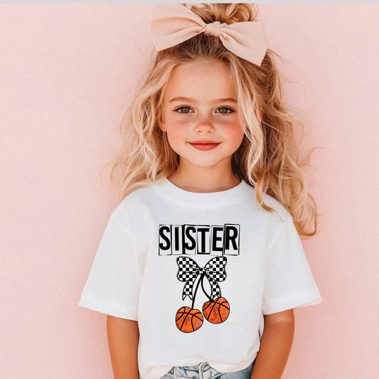 Basketball Sister Shirt | Proud Basketball Sister Tee | Game Day Shirt for Sisters