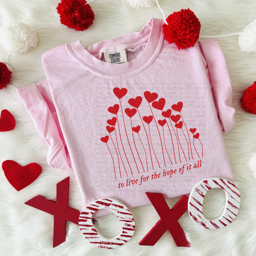 Hope of it All Valentine’s - Comfort Colors Short & Long Sleeve