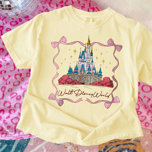 WDW castle bow shirt