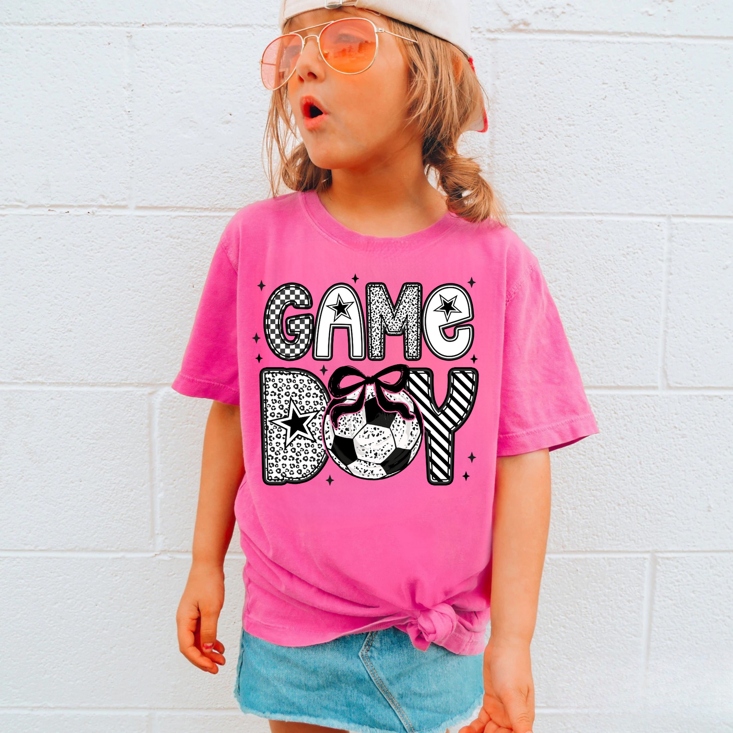 Custom Soccer Game Day Shirt for Girls Comfort Colors