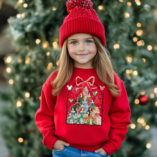 Princess Christmas Crewneck Sweatshirt