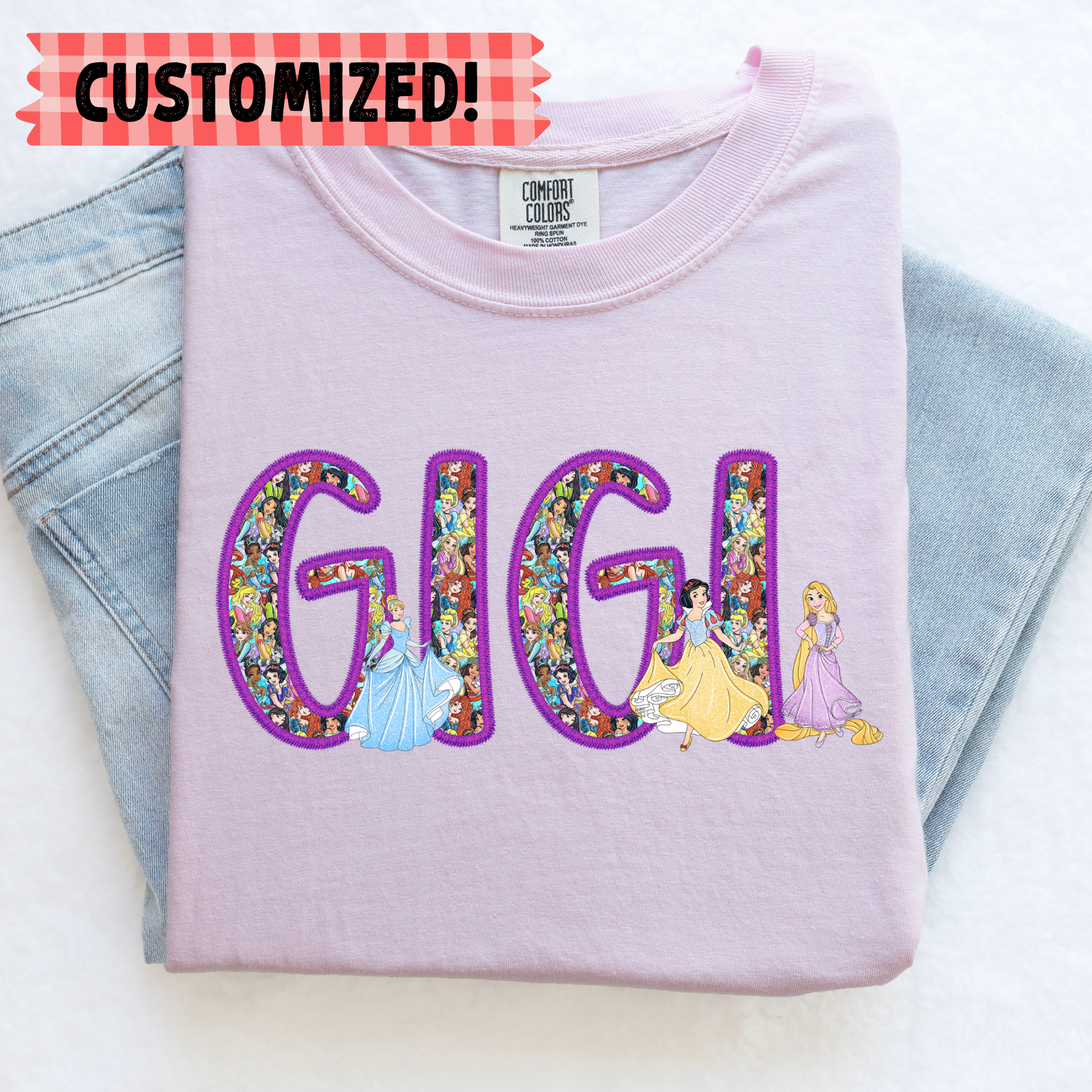 CUSTOM PRINCESS GRANDMA/NANA/MIMI/GIGI SHIRT
