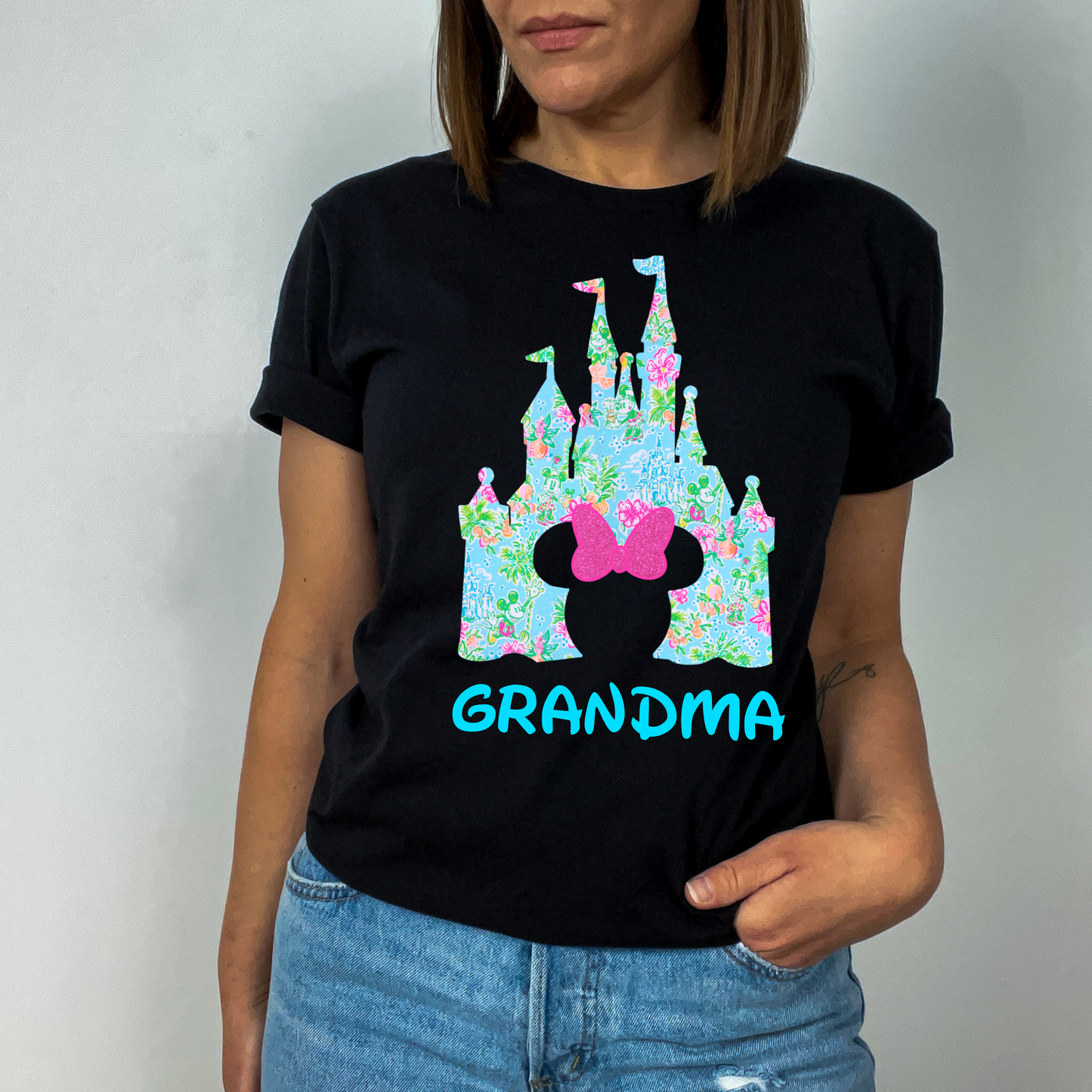 CUSTOM PREPPY CASTLE GRANDMA/NANA/MIMI/GIGI SHIRT