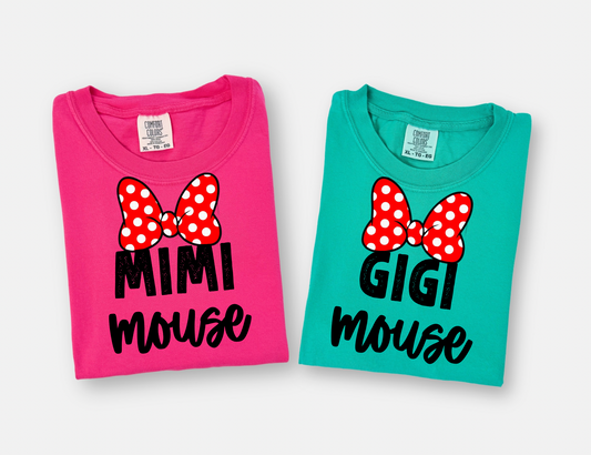 CUSTOM MINNIE MOUSE GRANDMA/NANA/MIMI/GIGI SHIRT