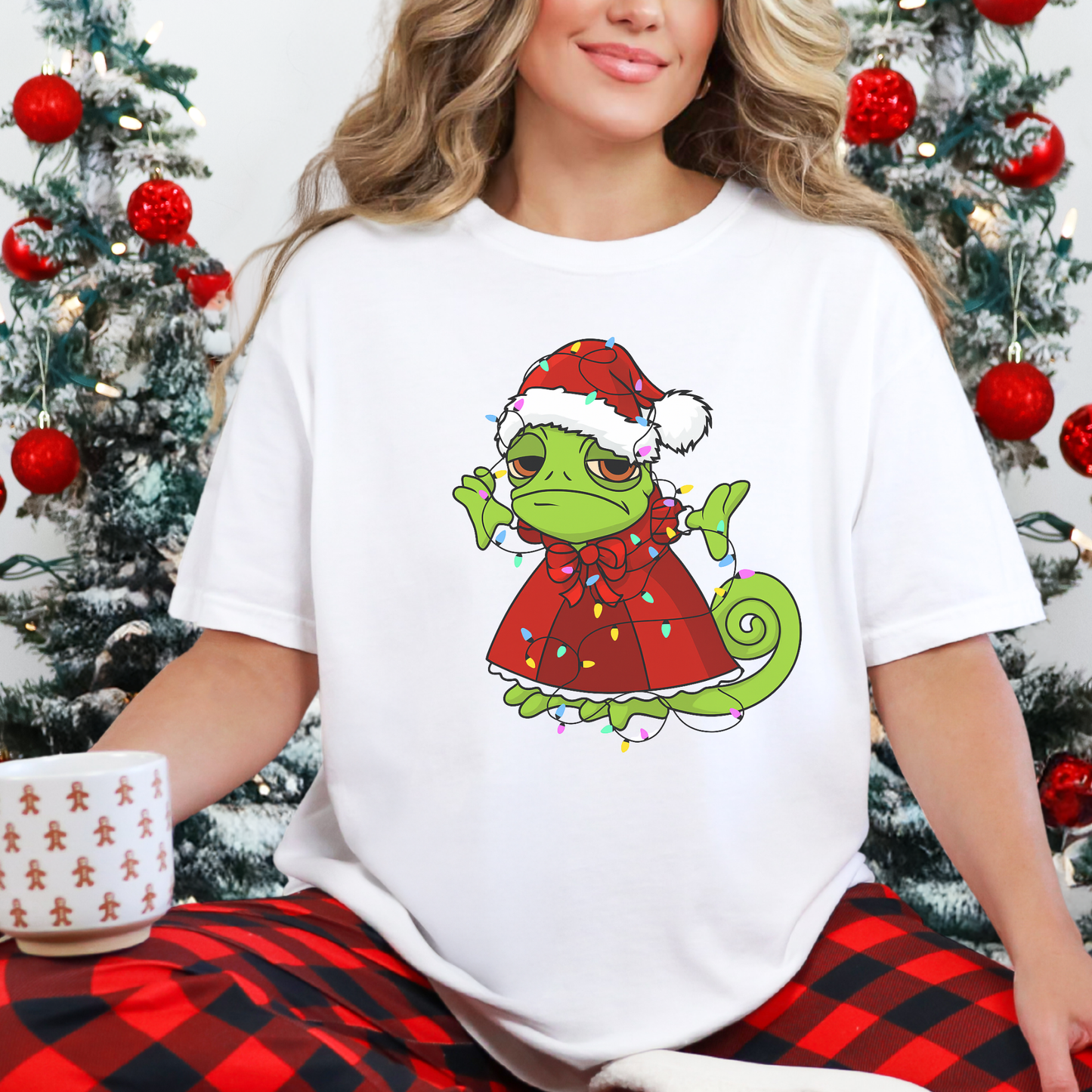 princess Chameleon Santa Christmas Shirt