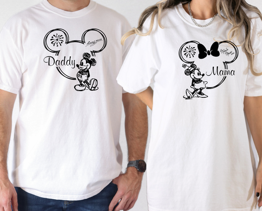 MOUSE MOM & DAD SHIRTS