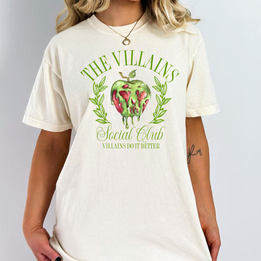 VILLAIN SOCIAL CLUB SHIRT OR TANK | Magical Theme Park Shirt & Tank | Adult Comfort Colors Tee