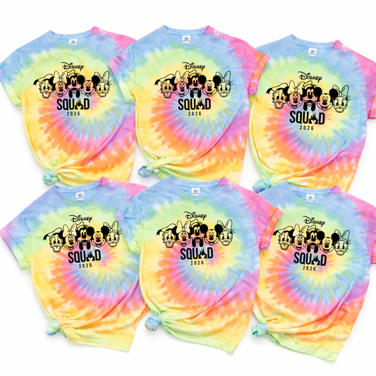 MAGICAL SQUAD 2026 TIE DYE SHIRTS - YOUTH & ADULTS