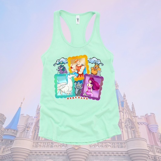 HERCULES Racerback Tank for Women – Lightweight Vacation Graphic Tank