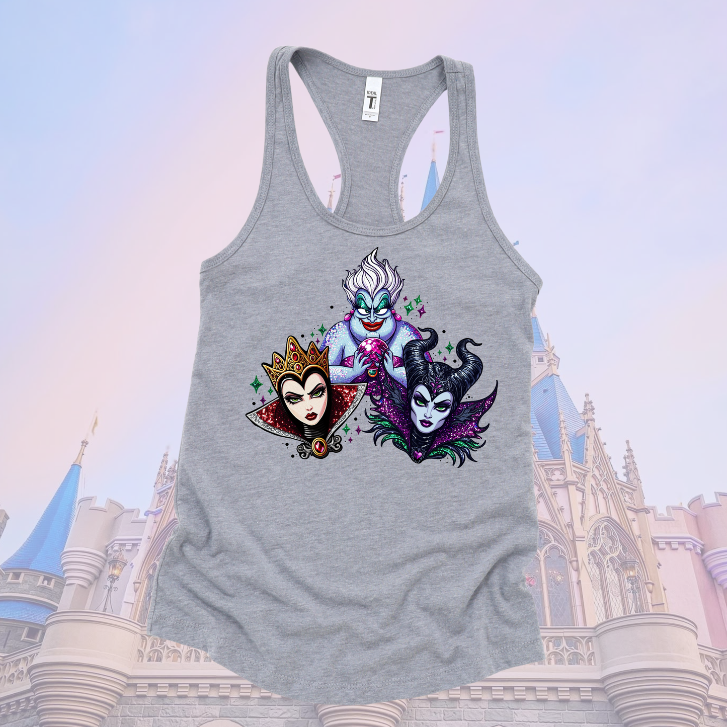 VILLAINS Racerback Tank for Women – Lightweight Vacation Graphic Tank