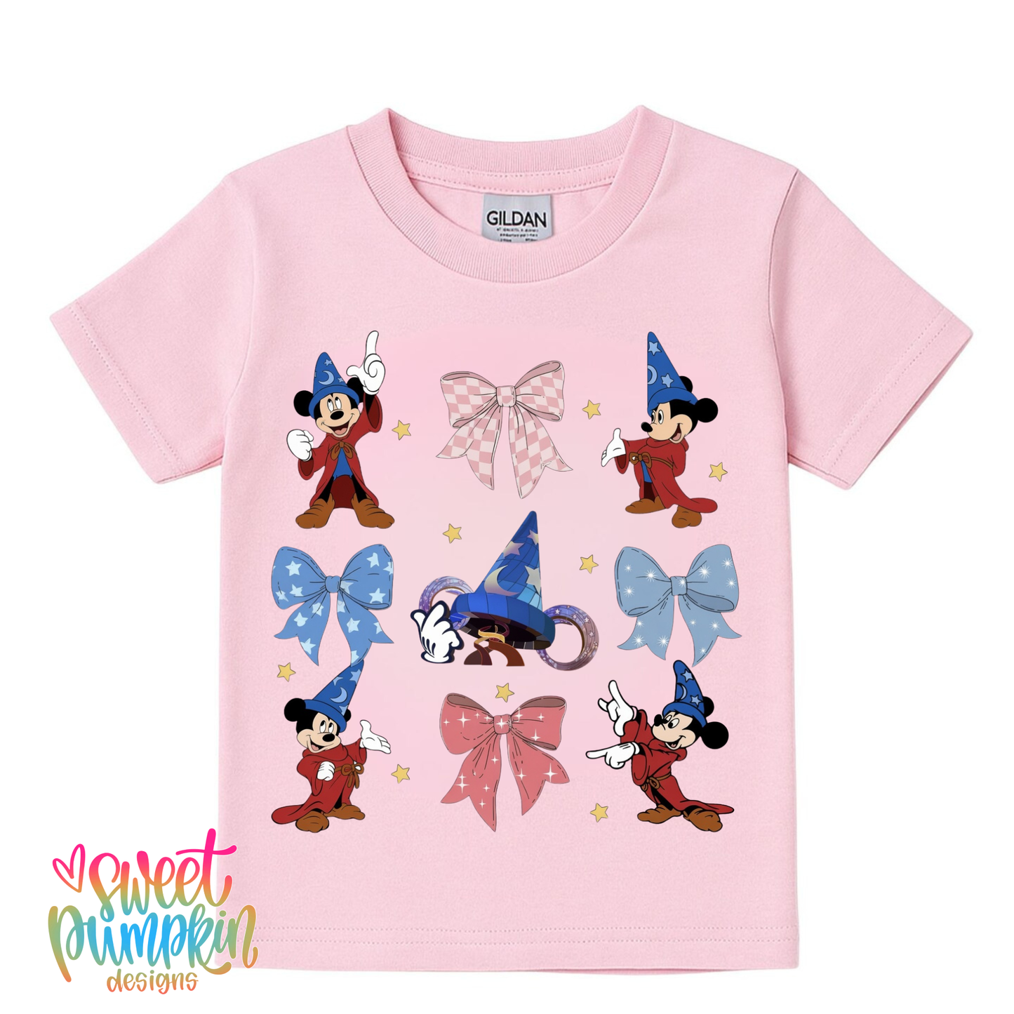 Sorcerer Bow Shirt Magical Theme Park Kids Shirt | Toddler & Youth Sizes
