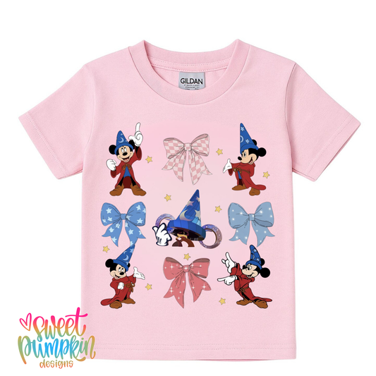 Sorcerer Bow Shirt Magical Theme Park Kids Shirt | Toddler & Youth Sizes
