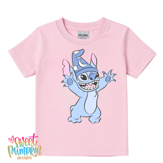 Sorcerer Stitch Shirt Magical Theme Park Kids Shirt | Toddler & Youth Sizes