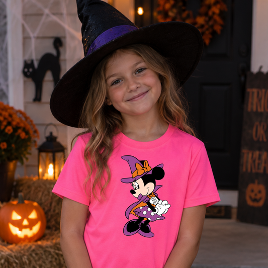 MINNIE WITCH Halloween Kids Shirt | Toddler & Youth Sizes